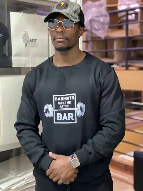 black sweatshirt, apparel fitness equipment available in Kenya